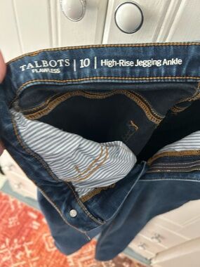 VGUC TALBOTS Dark Blue High-Rise Skinny Jeggings Ankle